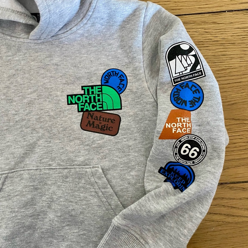 The North Face Kids Camp Fleece Gray Pullover Hoodie Size X-Small 6